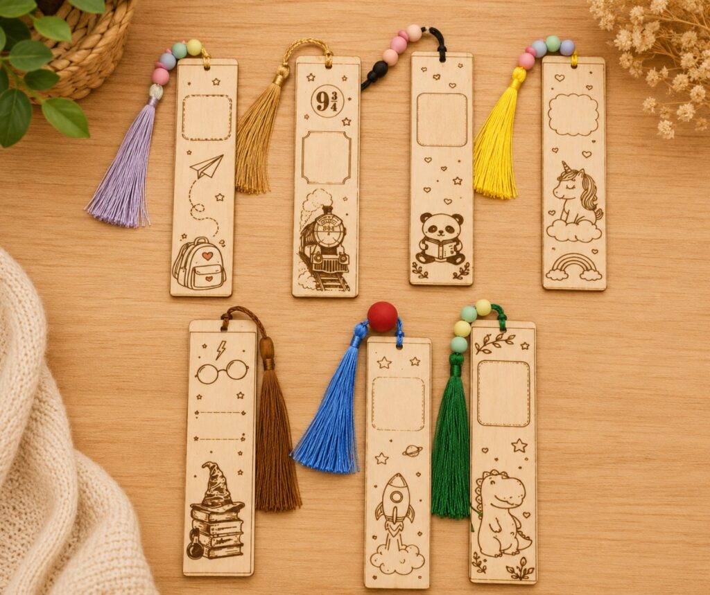 Marque-page personnalisé en bois