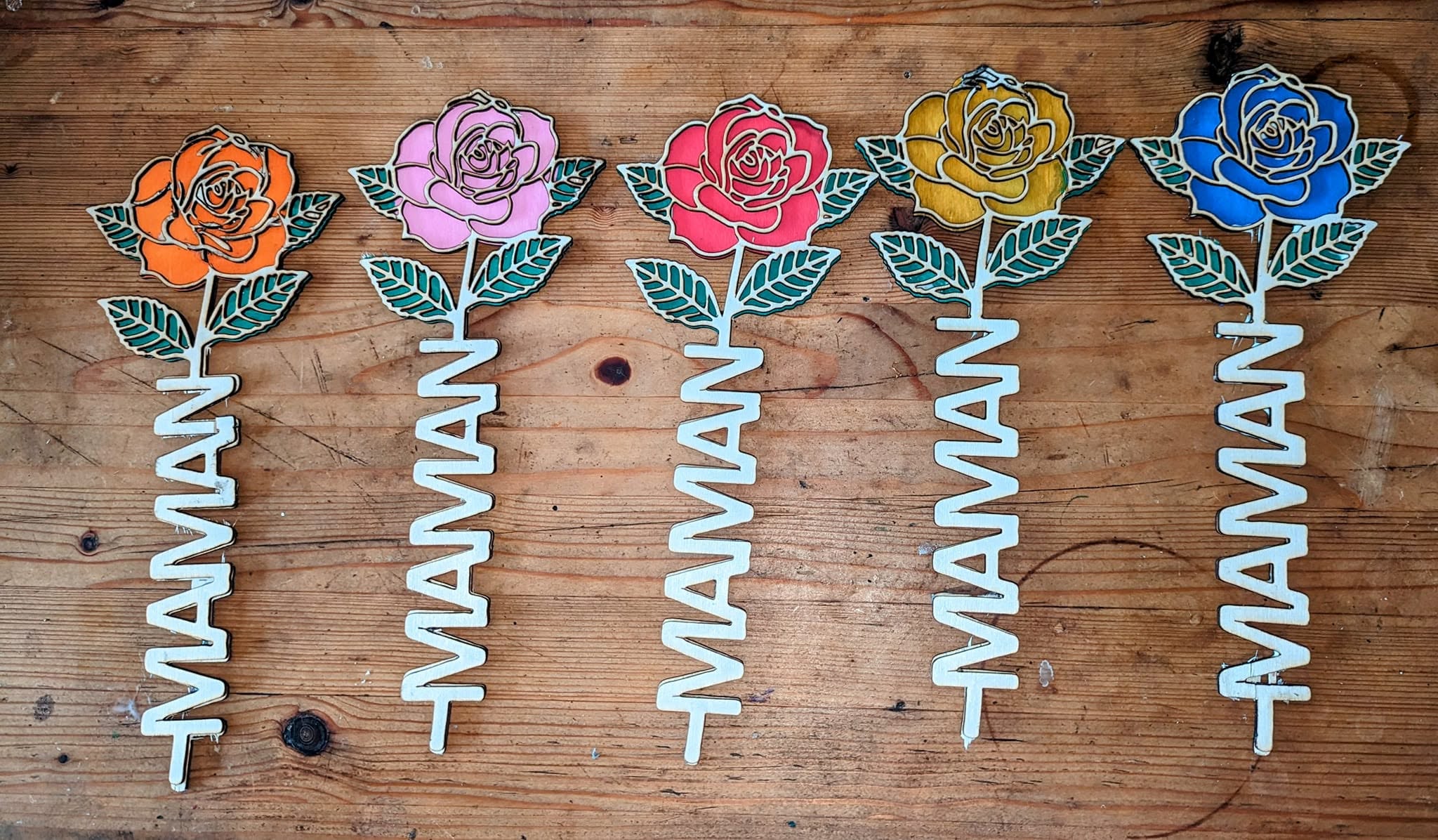 Rose en bois personnalisée – Image 12
