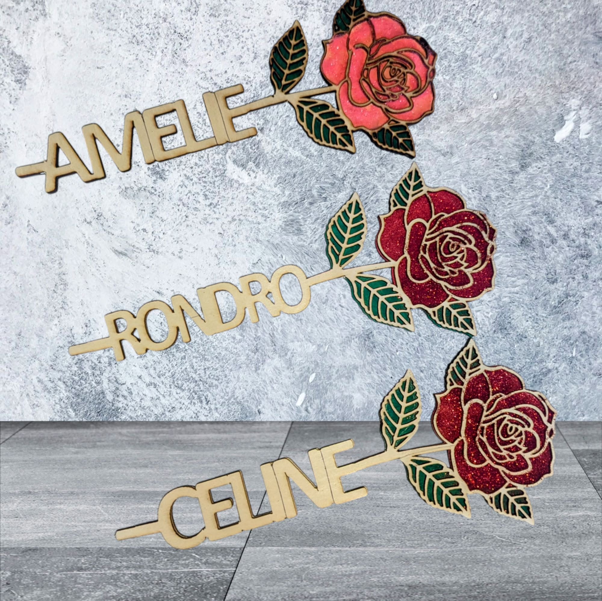 Rose en bois personnalisée – Image 7