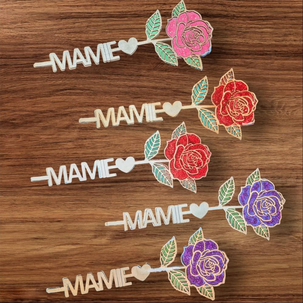 Rose en bois personnalisée – Image 6