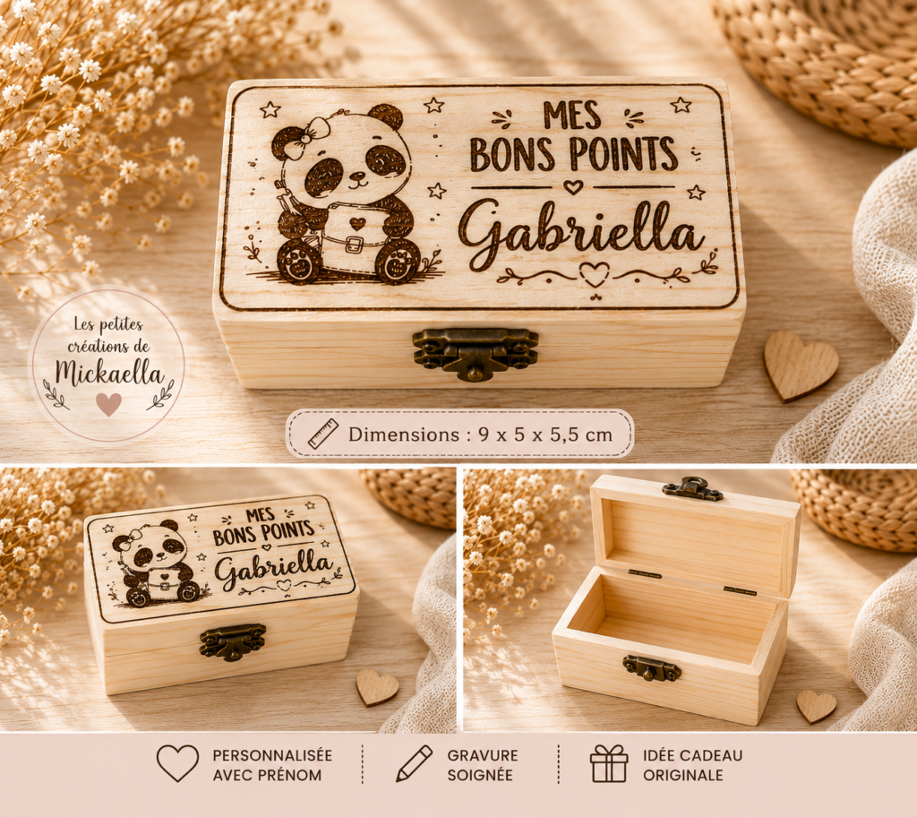Boîte à bons points personnalisée
